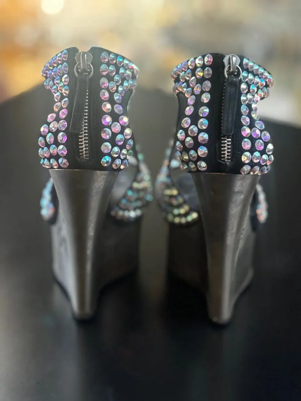 Giuseppe Zanotti Platforms with Crystal Signed By Giuseppe